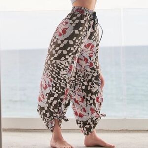 Free People Movement Abs Tracker Slit Hem Wide Leg pants xs